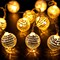 5.91 ft Battery Operated LED Disco Ball Light with String for Christmas